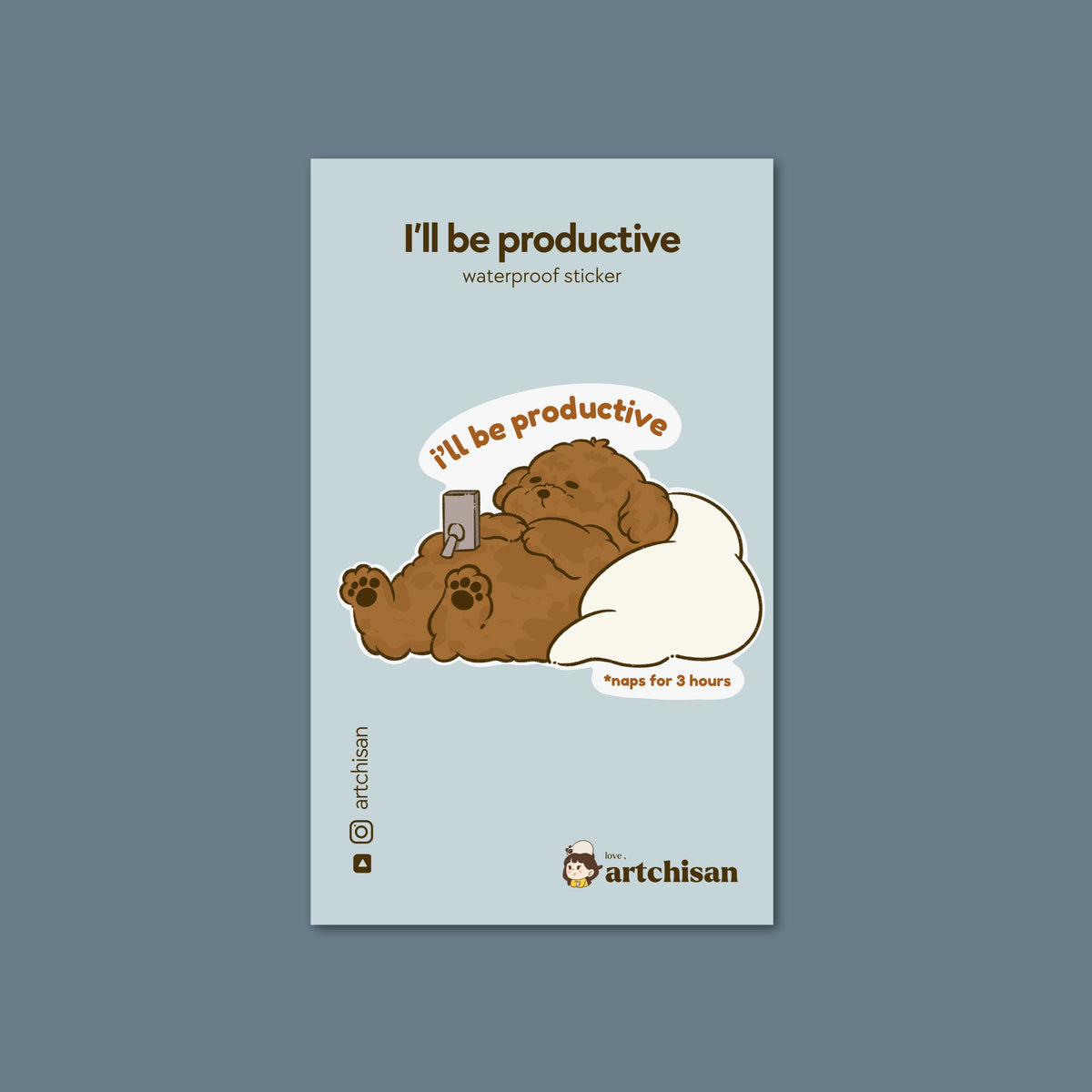 I'll be productive