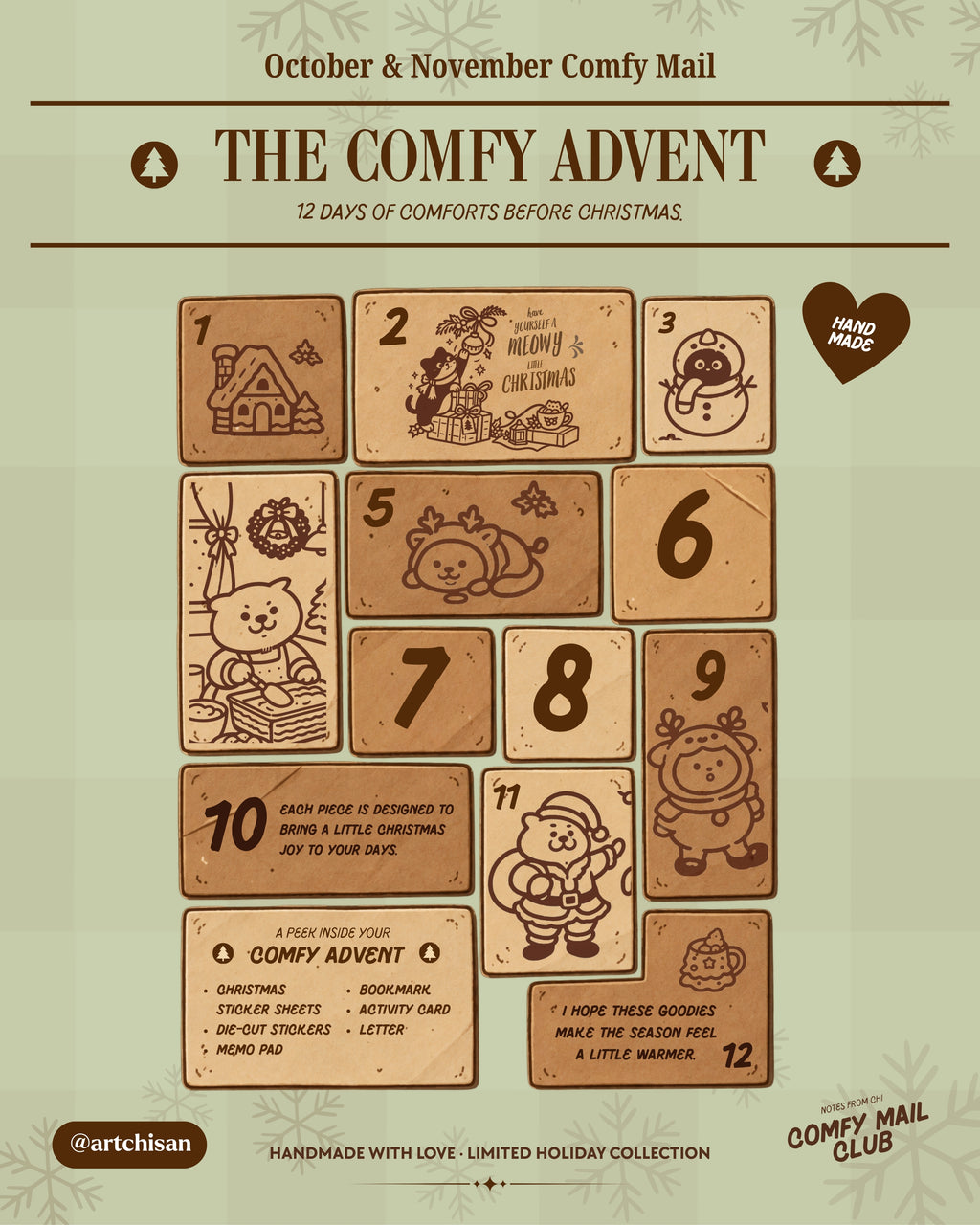 The Comfy Advent (Oct & Nov Mail)