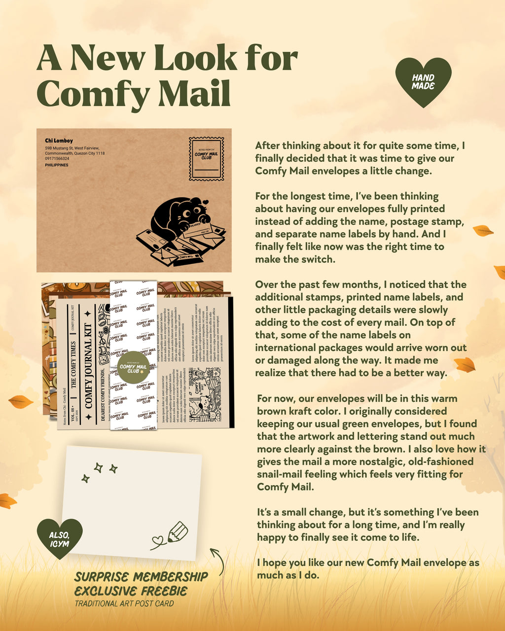 September Comfy Mail - Journaling Kit
